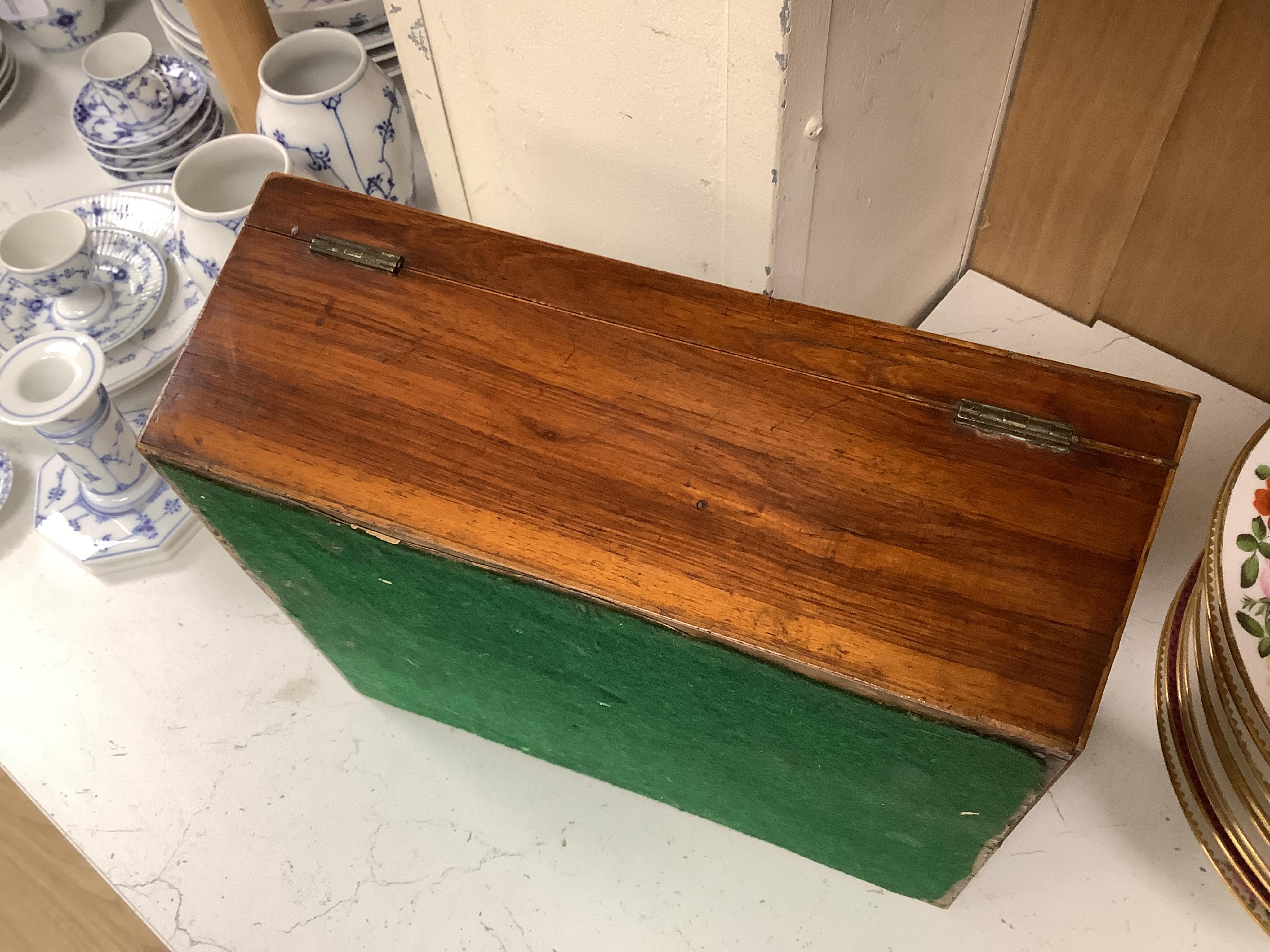 A Regency parquetry specimen wood rosewood work box, 30.5cm wide x 26cm deep